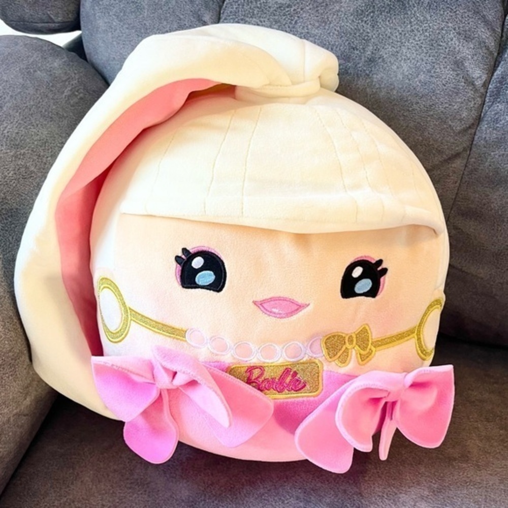 Barbie Cuutopia Pink Dress Squishy Plush Toy 11 Inches Pillow